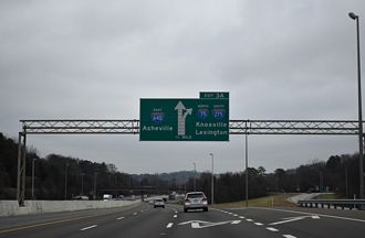 I-75/640 north at I-275/US 25W - Knoxville, TN