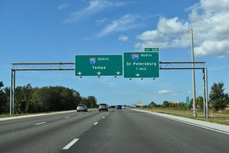 One mile from I-275 north on I-75 north near Ellenton, FL