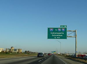 I-75 North at Interstate 275 in Sharonville, Ohio