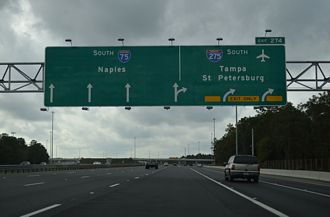I-75 south at I-275 - Wesley Chapel, FL