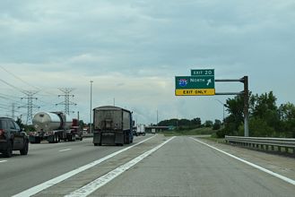I-75 south at I-275 - Berlin Twp, MI