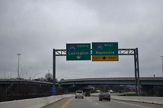 I-275 north at I-40 - Knoxville, TN