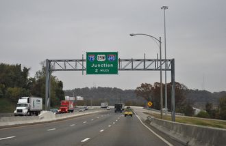 I-275 north at I-75/640-US 25W - Knoxville, TN