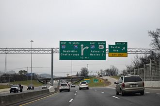 I-275 south at I-40/US 441 - Knoxville, TN