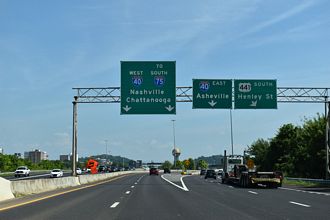 I-275 south at I-40/US 441 - Knoxville, TN
