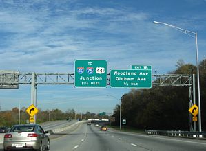 I-275 south at I-40/US 441 - Knoxville, TN