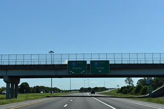 I-275 south at the Southern Apex with Interstate 75 in Manatee County, FL