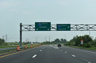 I-275 south at I-75 - Berlin Twp, MI