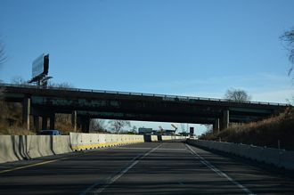 I-276/PA Turnpike east at I-95 - Levittown