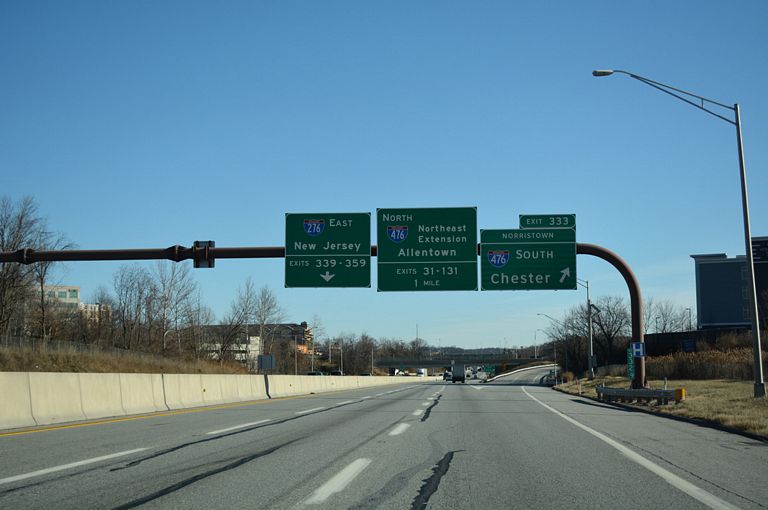I-276 east at I-476 – Plymouth Meeting, PA