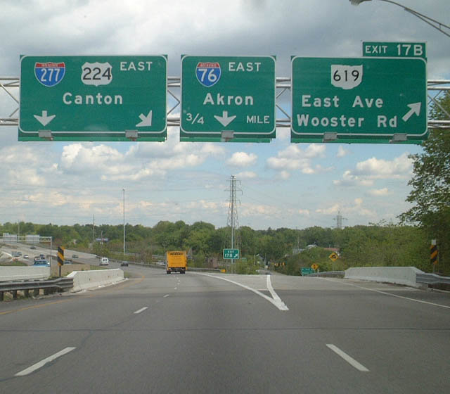 I-76/US 224 east at I-277 - Akron, OH