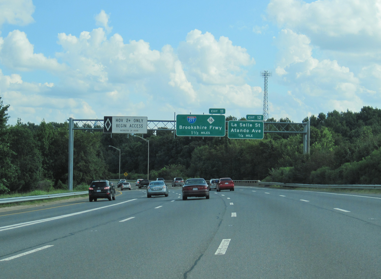 I-77/US 21 south at I-277/NC 16 - 2013
