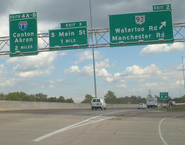 I-277/US 224 east at I-77 - Akron, OH