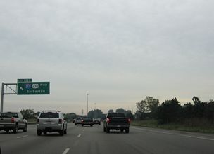I-77 north at I-277/US 224 - Akron, OH