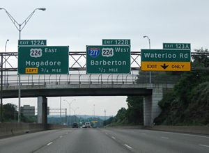 I-77 south at I-277/US 224 - Akron, OH