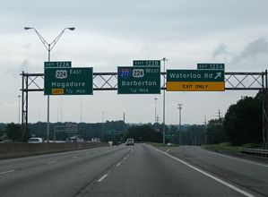 I-77 south at I-277/US 224 - Akron, OH
