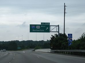 I-77 south at I-277/US 224 - Akron, OH