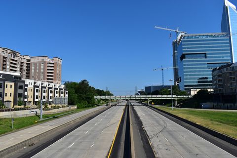 I-277 in Uptown Charlotte, North Carolina