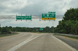 I-277/NC 16 - Brookshire Fwy north at I-77/US 21 - 2012