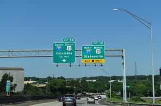 I-277/US 74-NC 27 west at I-77 - Charlotte, NC