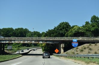 I-277/US 74 west at Wilkinson Blvd - Charlotte, NC