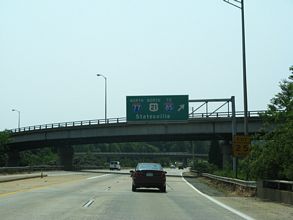 NC 16 / Brookshire Fwy south at I-77/277 - 2007