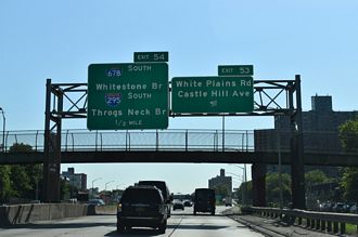 I-278 east at I-295/678 - Bronx, NY