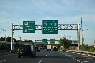 US 1/9 north at I-278 - Linden, NJ