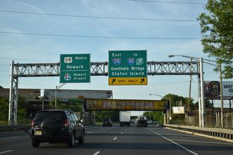 US 1/9 north at I-278 - Linden, NJ