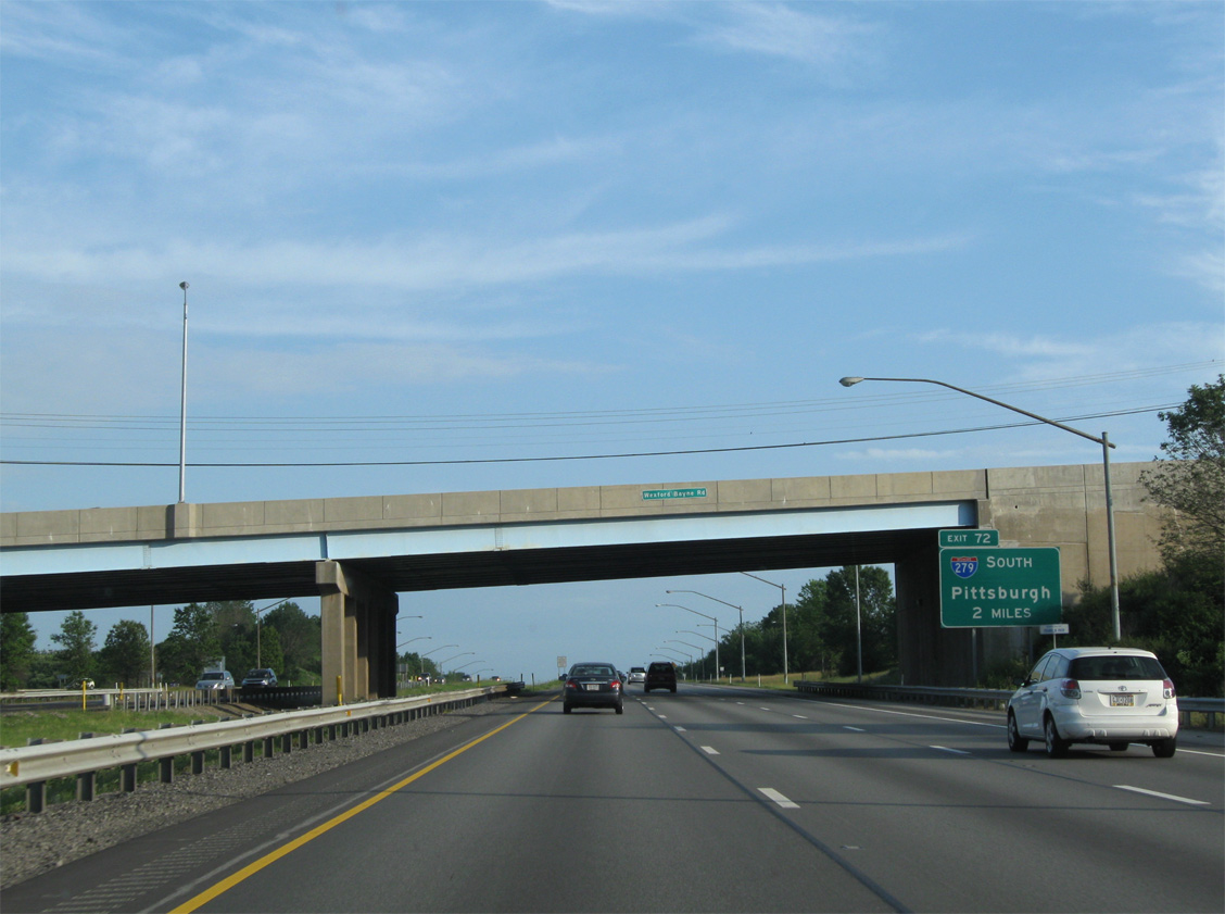 I-79 south at I-279 - Franklin Park, PA