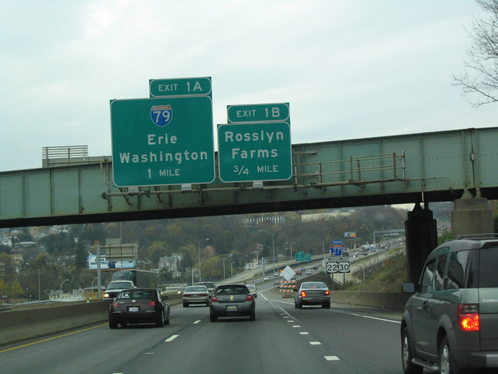 I-279 south / US 22-30 west at I-79 - 2004