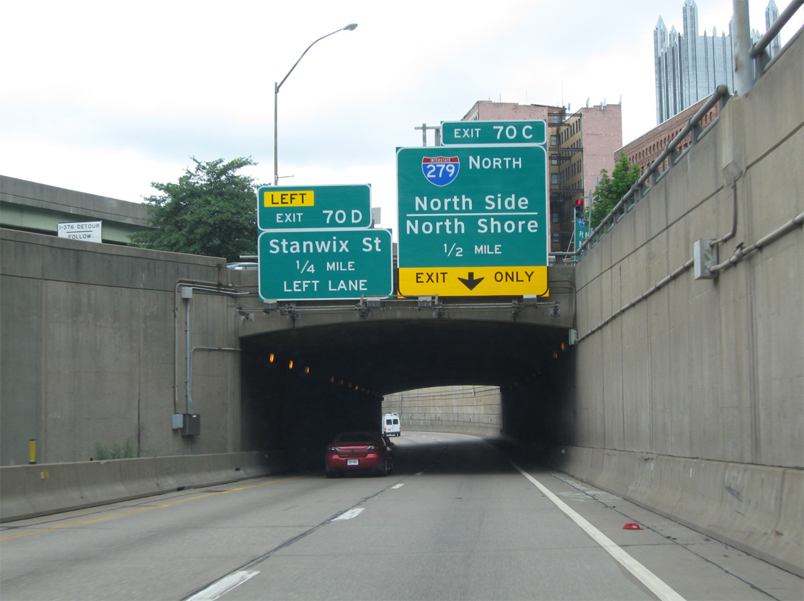 I-376/US 22-30 west at I-279 - Pittsburgh, PA