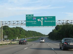 I-79 south at I-279 - Franklin Park, PA