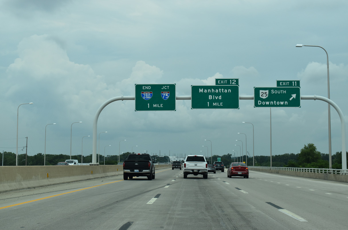 I-280 north at I-75 - Toledo, OH