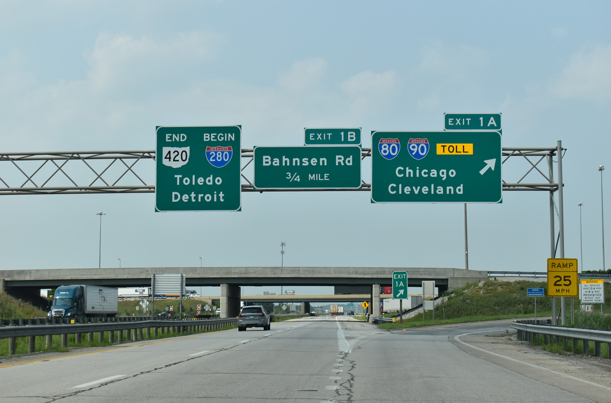 SR 420 North Ends / Interstate 280 Begins