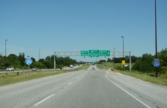 I-74/280 east at I-80/IL 110 - Colona