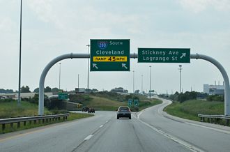 I-75 South at I-280 in Toledo, OH