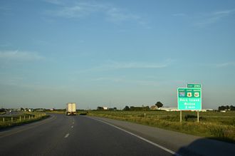 I-80/US 6 east at I-280/US 61 - Davenport, IA