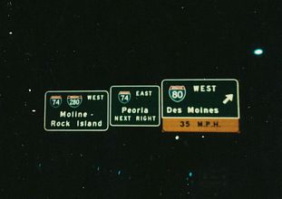 I-80 west at I-74/280 - 1976