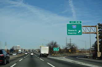 I-95/NJ Tpk north at I-280 - Kearny, NJ