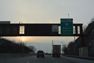 I-95/NJ Tpk south at I-280 - Secaucus, NJ