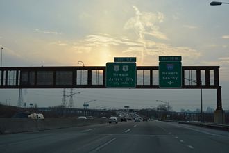 I-95/NJ Tpk south at I-280 - Kearny, NJ
