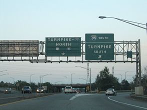 I-280 east at I-95/NJ Tpk - Kearny, NJ