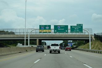 I-280 North at I-75 in Toledo, OH