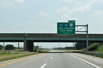 I-280 south at I-80/90/Ohio Tpk - Lake Twp