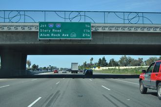 US 101 north at I-280/680