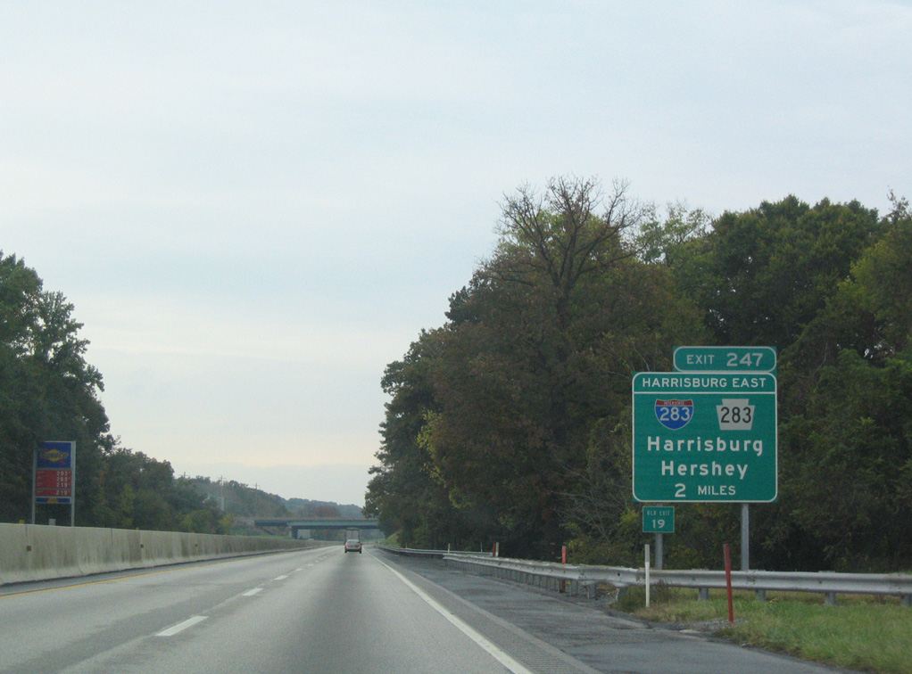 I-76/PA Tpk west at I-283 - Lower Swatara Twp