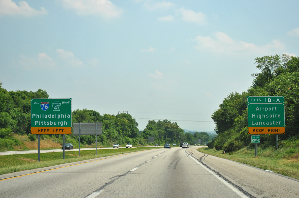 I-283 south at I-76/PA Tpk - Lower Swatara, Twp
