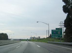 I-76/PA Tpk west at I-283 - Highspire