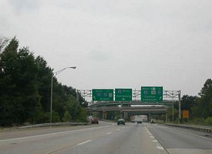 US 322 west at I-83/283 - Lawnton, PA